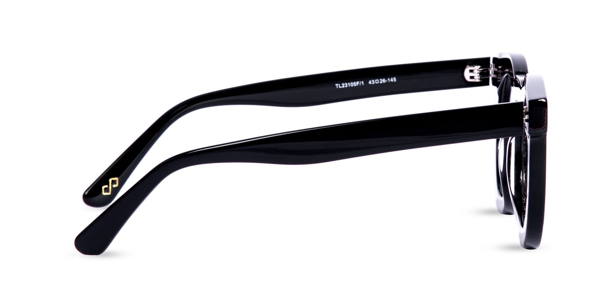 Round Eyeglasses Black-4