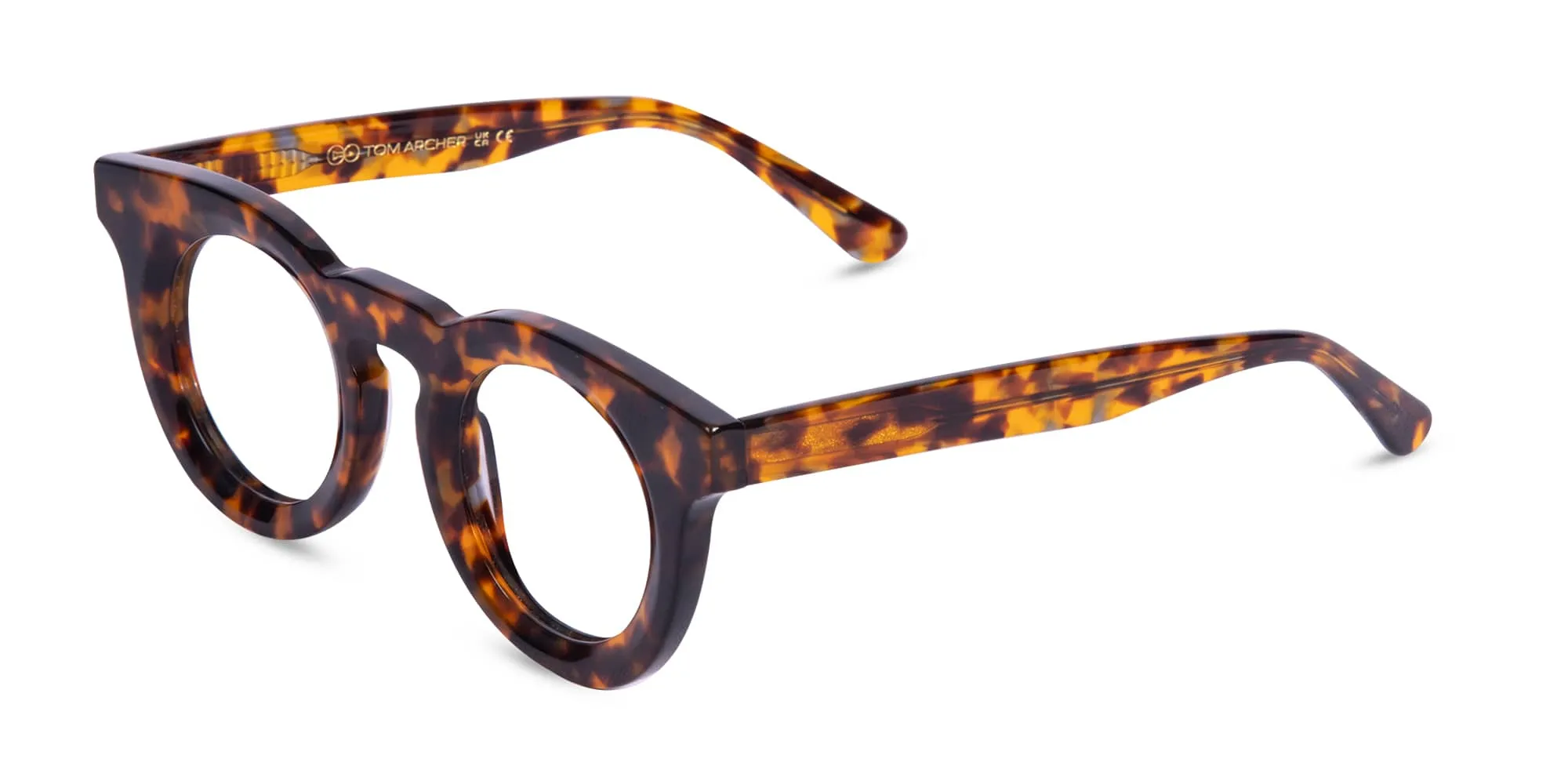 Round Tortoise Shell Eyeglasses-2