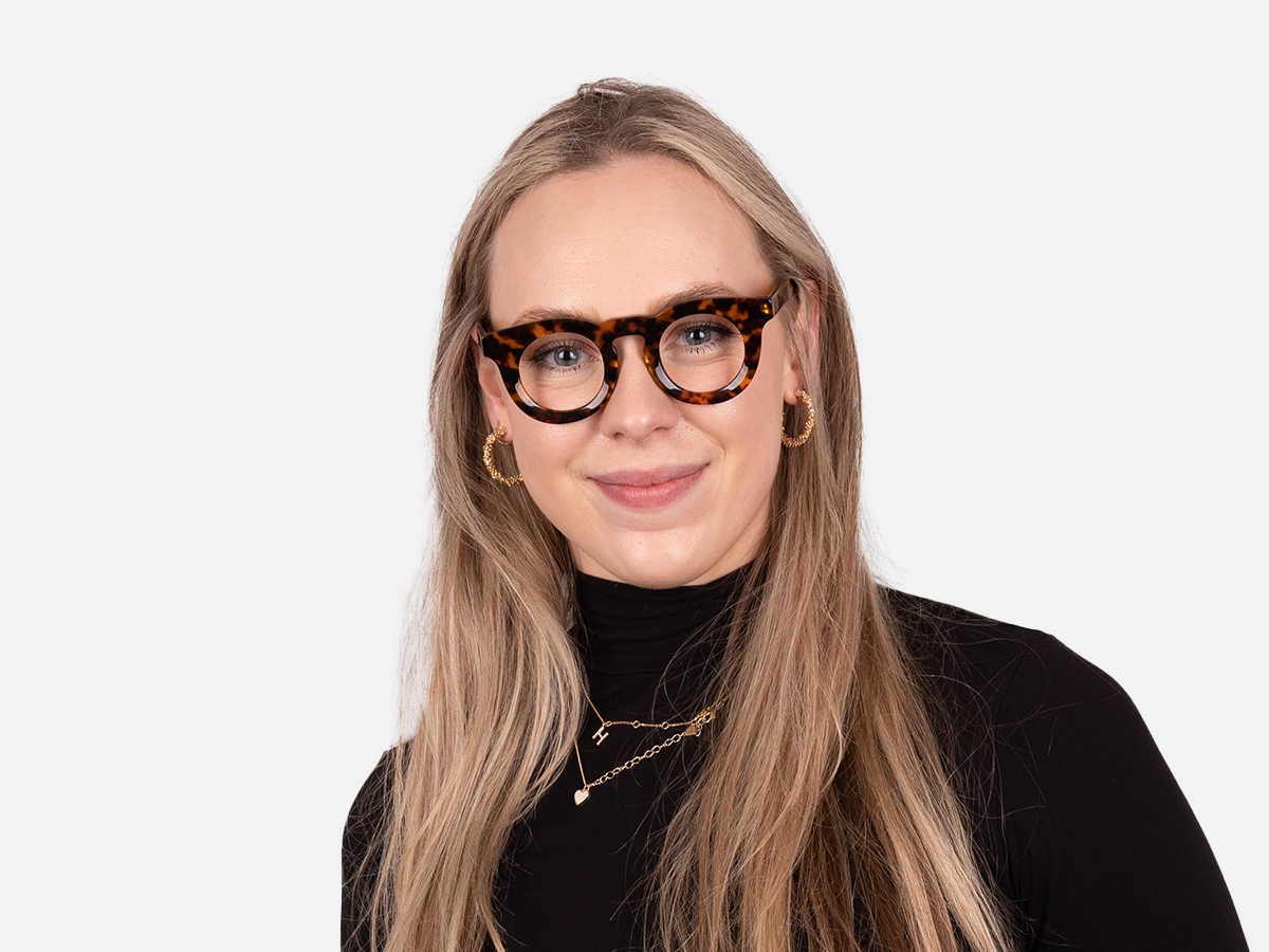 Round Tortoise Shell Eyeglasses-2