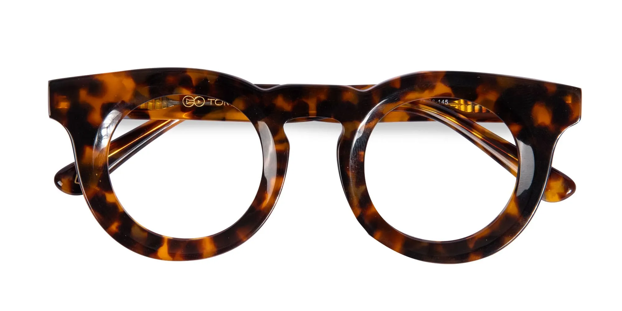 Round Tortoise Shell Eyeglasses-2