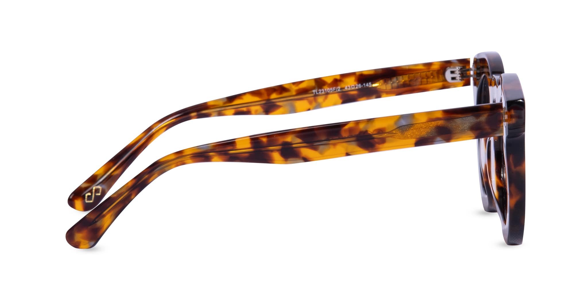 Round Tortoise Shell Eyeglasses-4