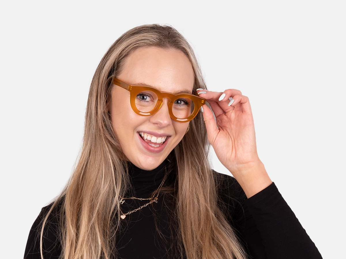 Round Gold Eyeglass Frames-2
