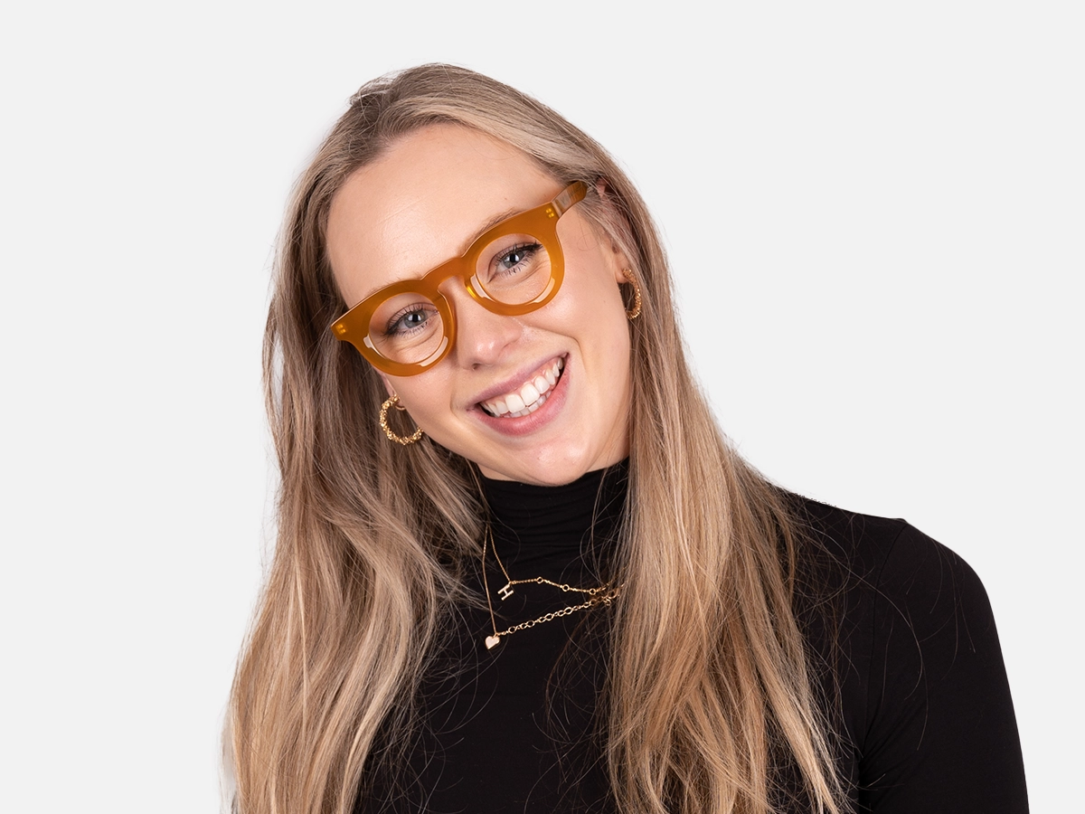 Round Gold Eyeglass Frames-2