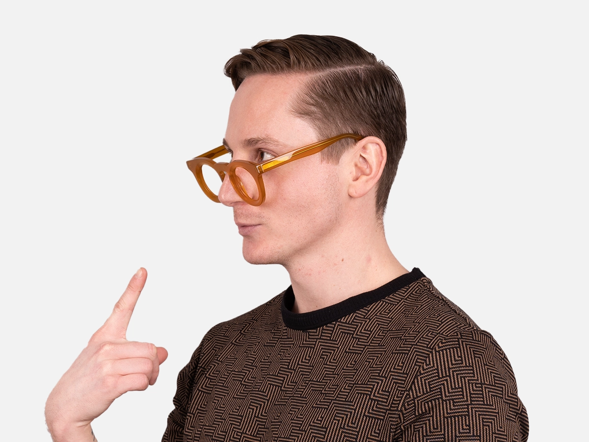Round Gold Eyeglass Frames-2