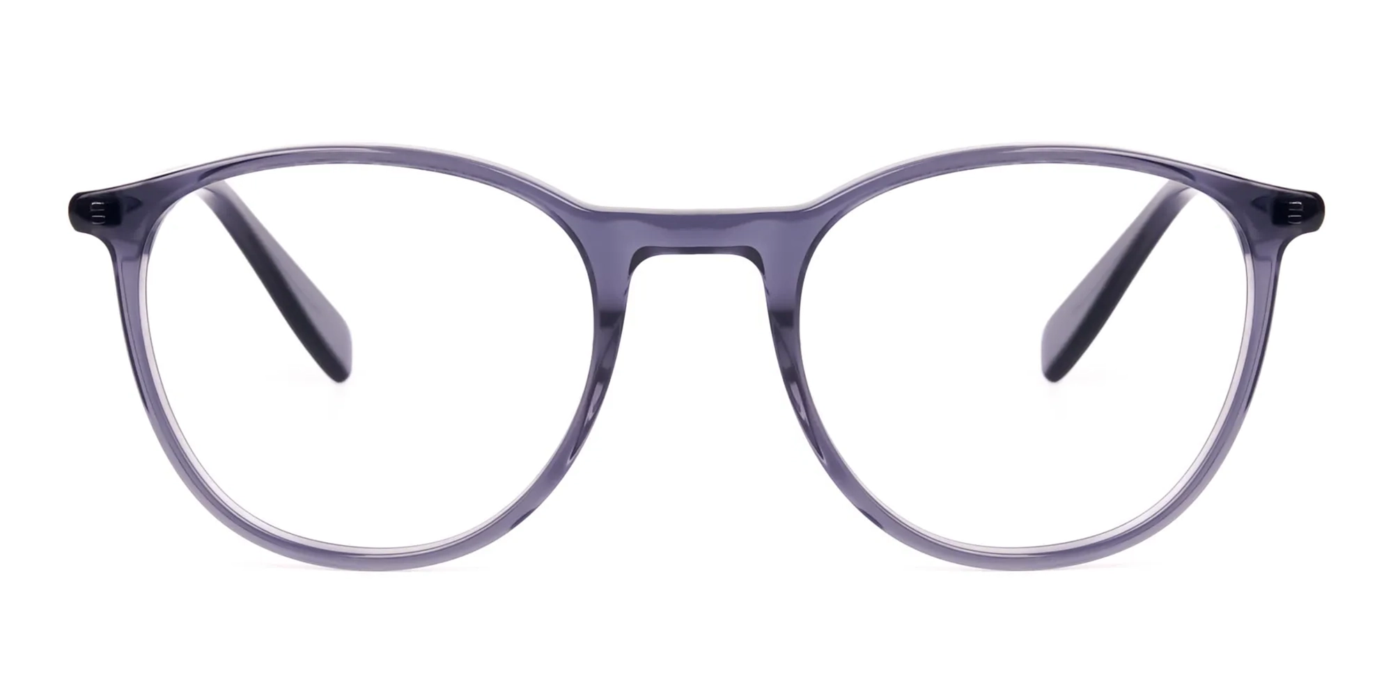 A97056F/5 - Dusty Grey Round Full Rim Glasses