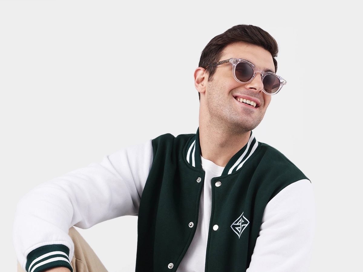 Crystal Clear Acetate Cat Eye Sunglasses 42