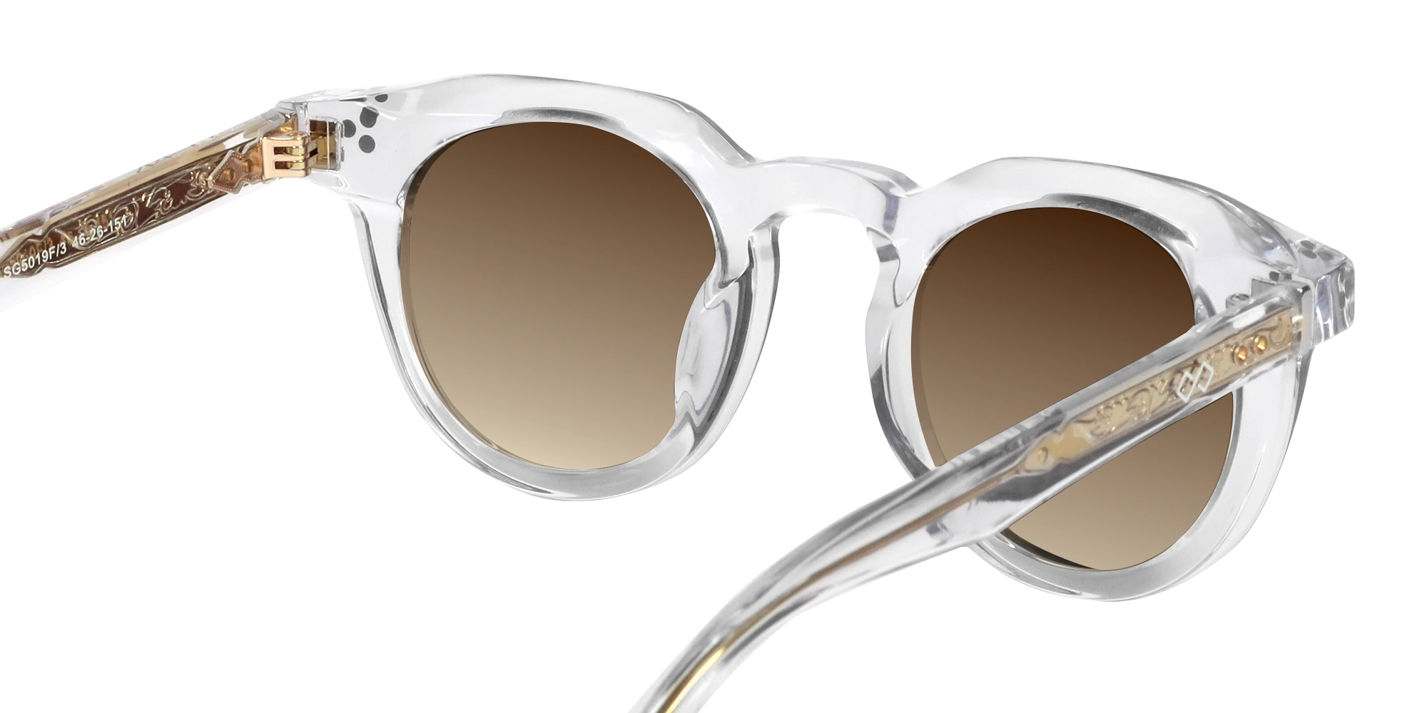 Crystal Clear Acetate Cat Eye Sunglasses-5