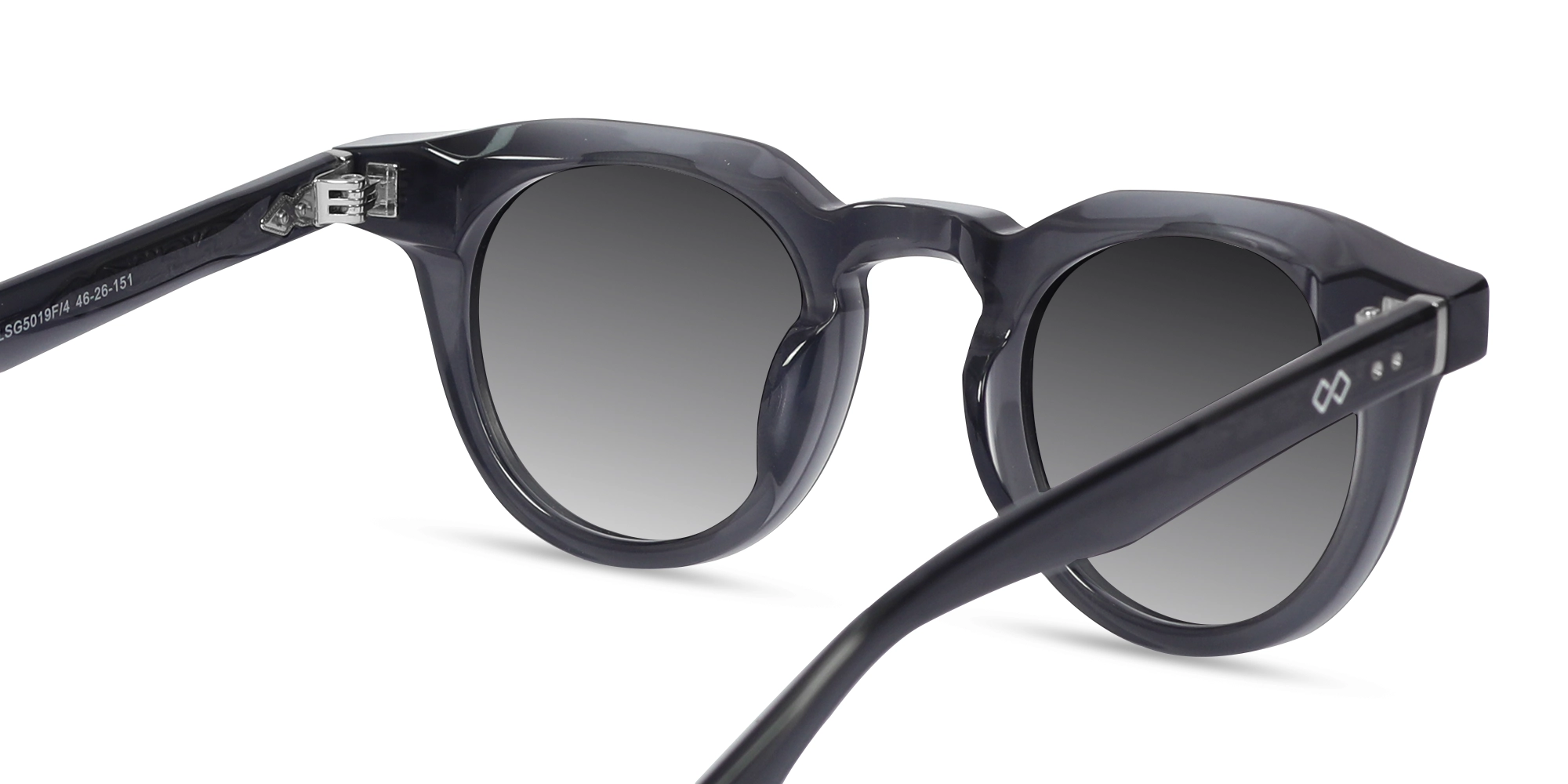 Acacia Grey Cat Eye Full Rim Sunglasses-5