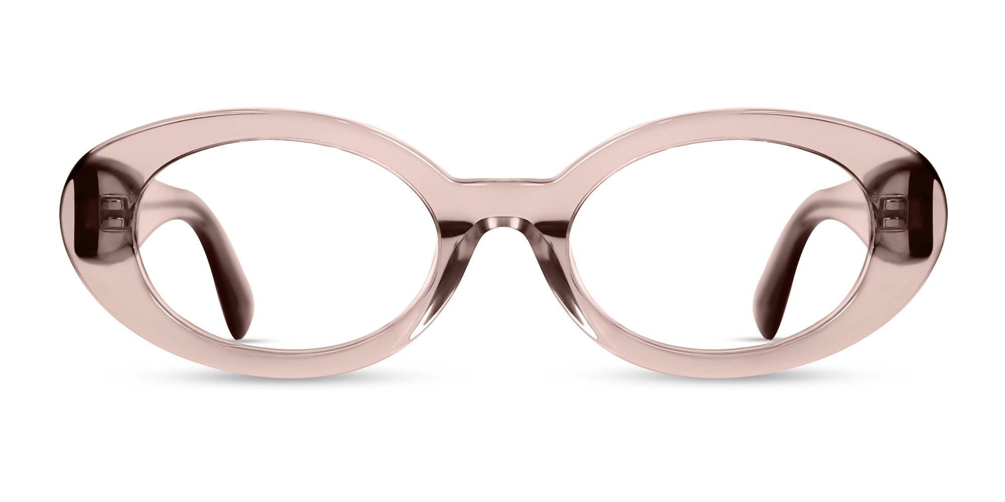 Crystal Pink Oval Glasses Crystal Pink Oval Glasses