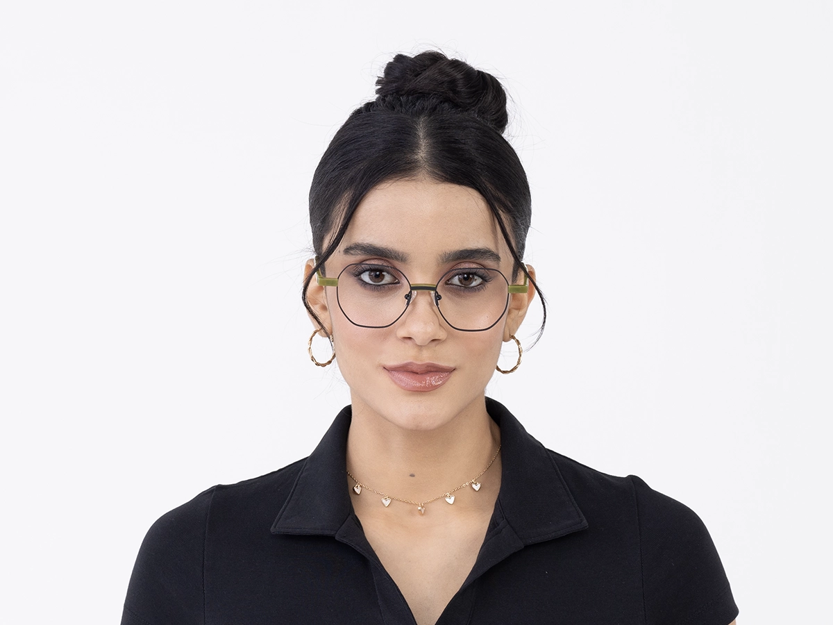 Black Geometric Glasses For Men & Women 51