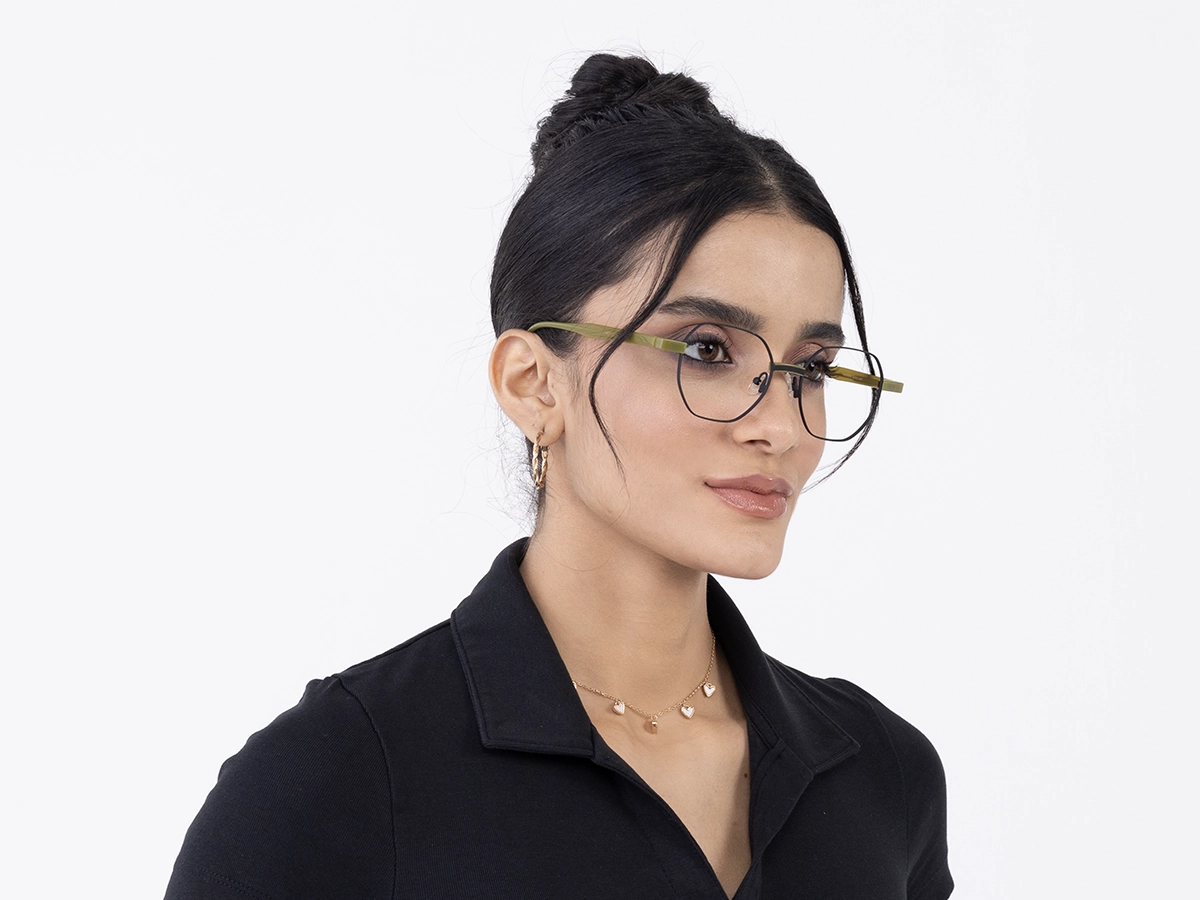 Black Geometric Glasses For Men & Women 53