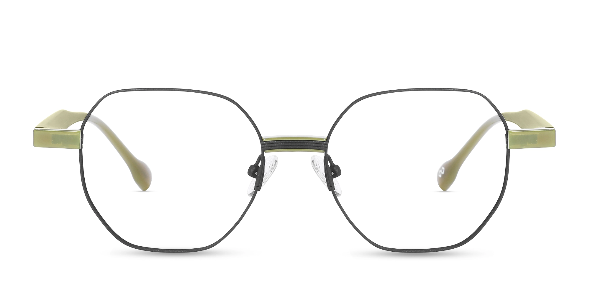 Black Geometric Glasses For Men & Women-1