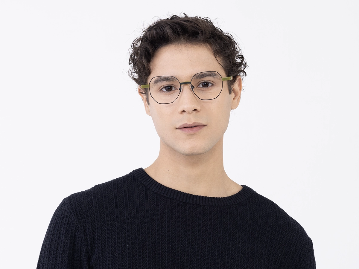 Black Geometric Glasses For Men & Women 41