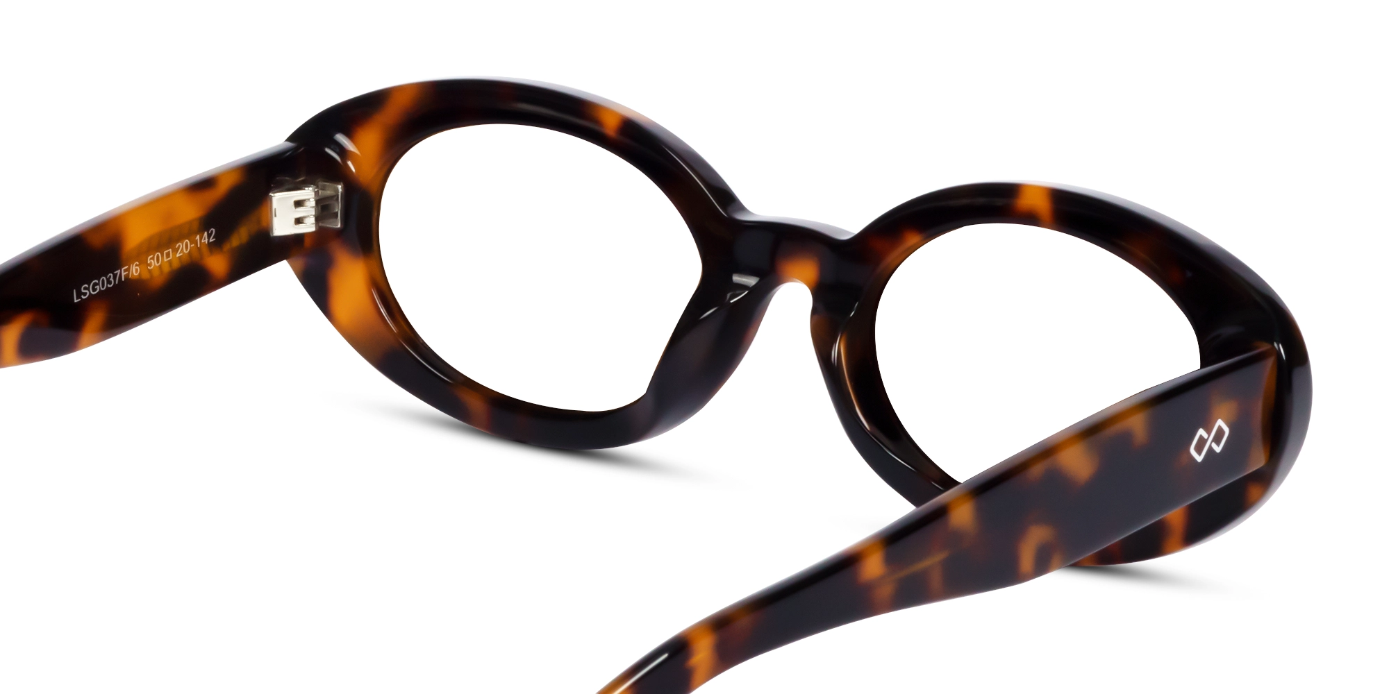 Honey Tortoise Oval Full-Rim Glasses