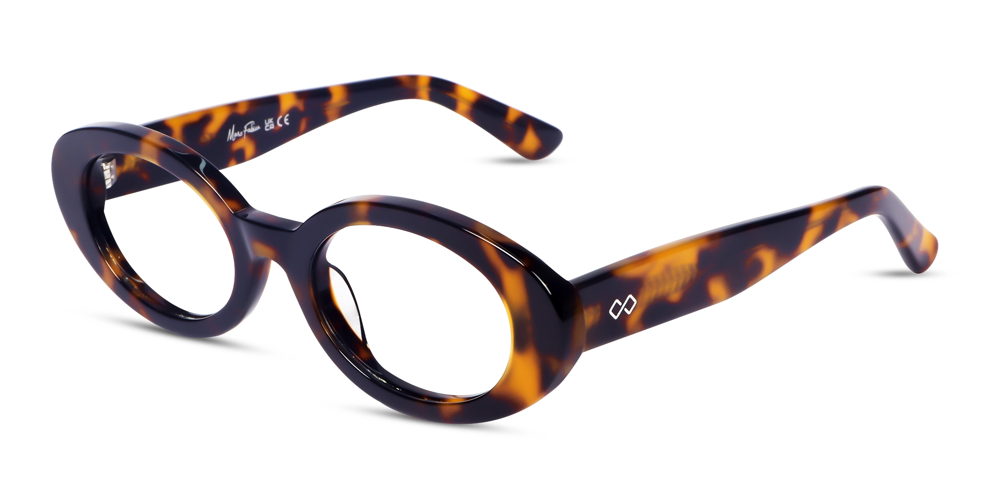 Honey Tortoise Oval Full-Rim Glasses