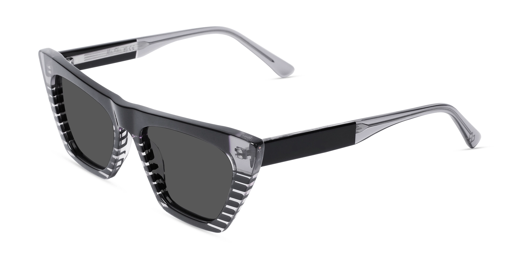 Cat-Eye Sunglasses With Dark Grey Tint-3