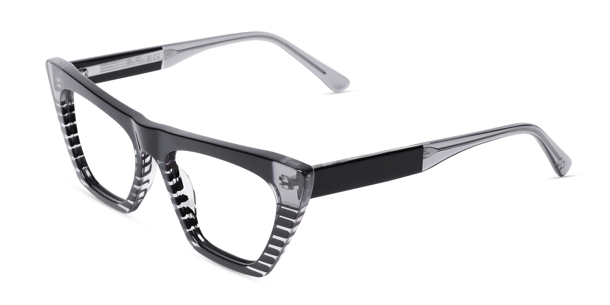 Black Cat Eye Eyeglass Frames-3