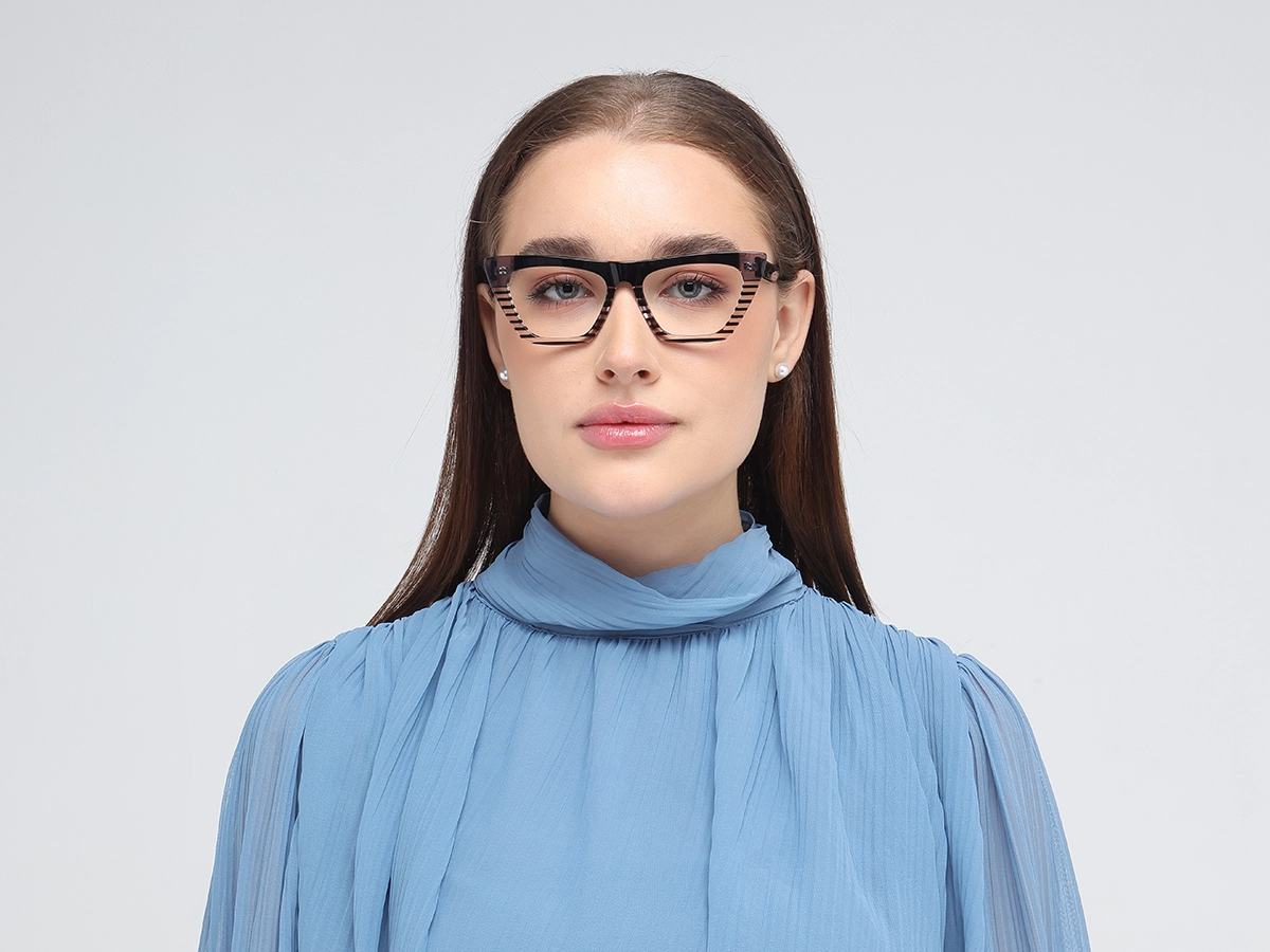 Black Cat Eye Eyeglass Frames-51