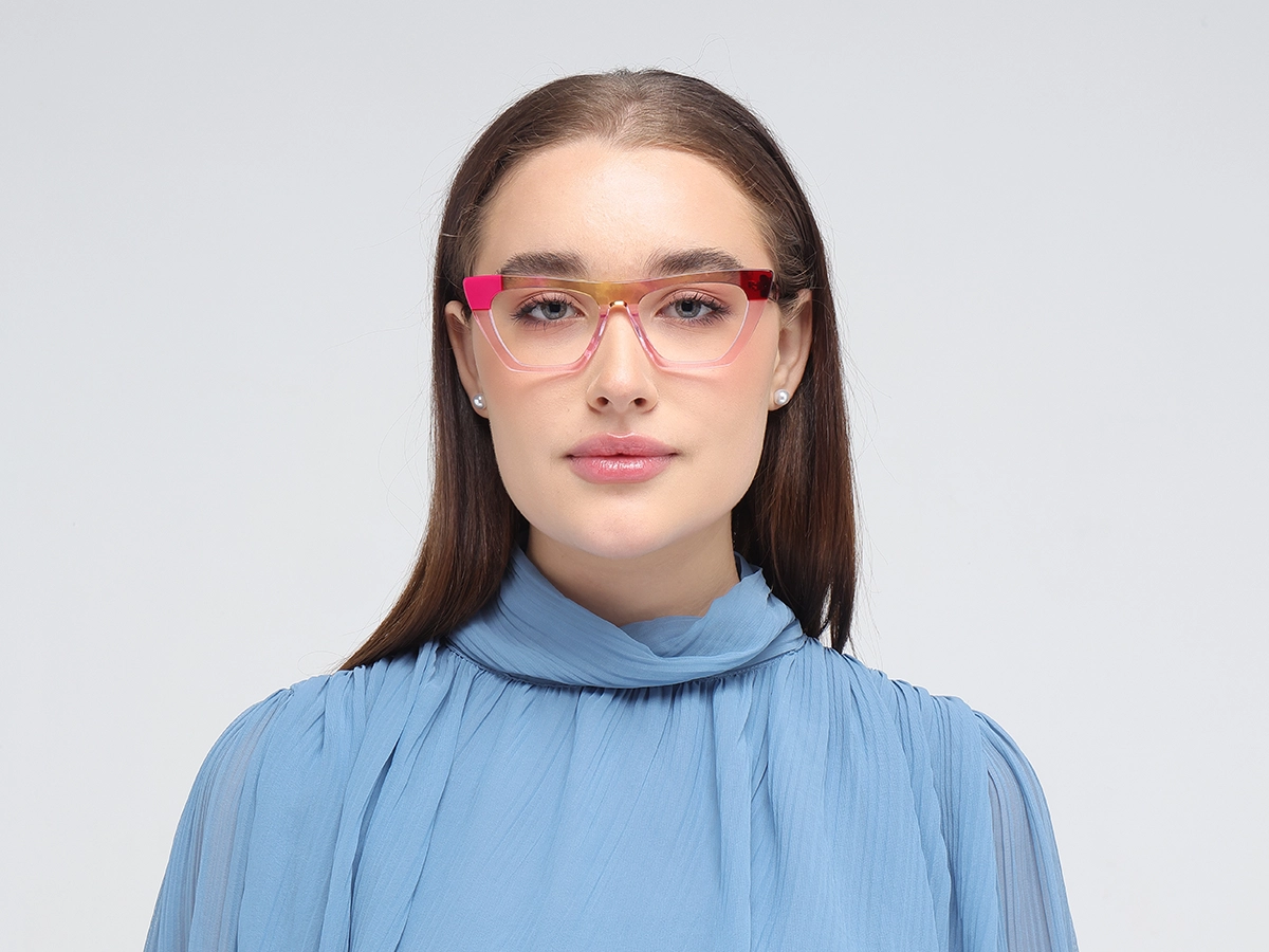 Crystal Pink Cat Eye Frames-51