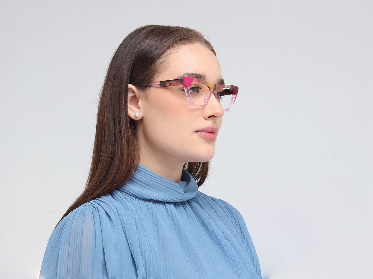 Crystal Pink Cat Eye Frames-52