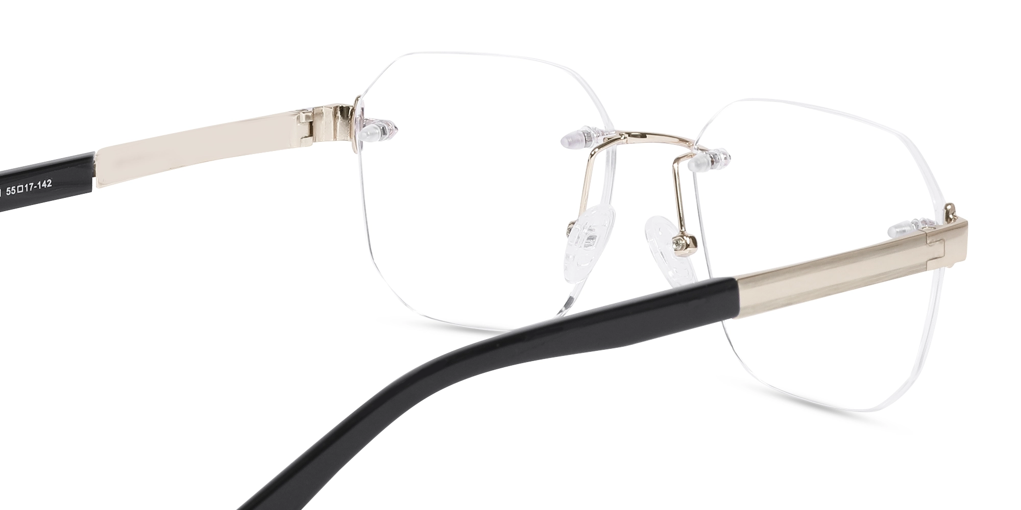 Gold Rimless Eyeglasses-5