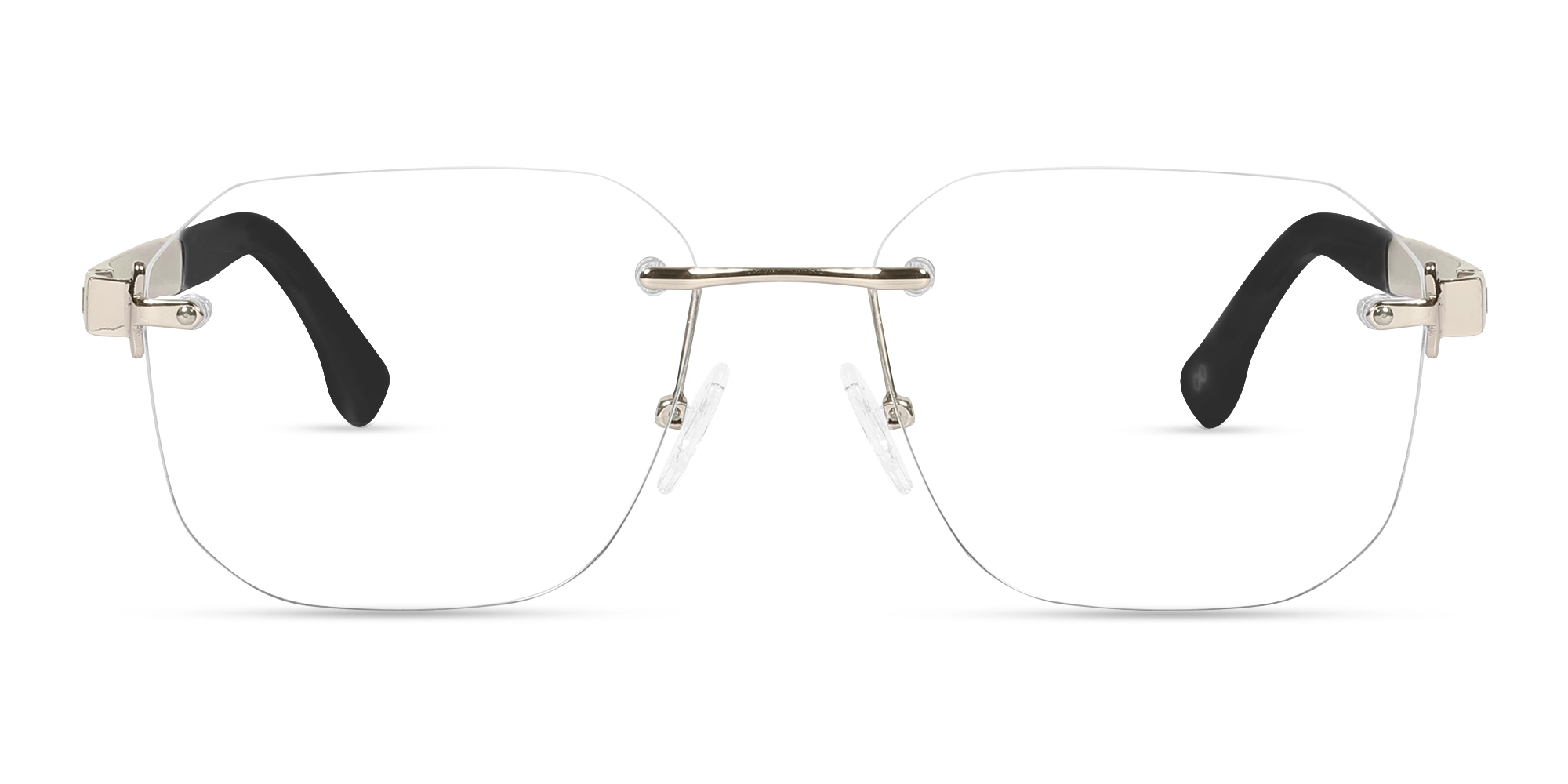 Gold Rimless Eyeglasses-1 Gold Rimless Eyeglasses-1