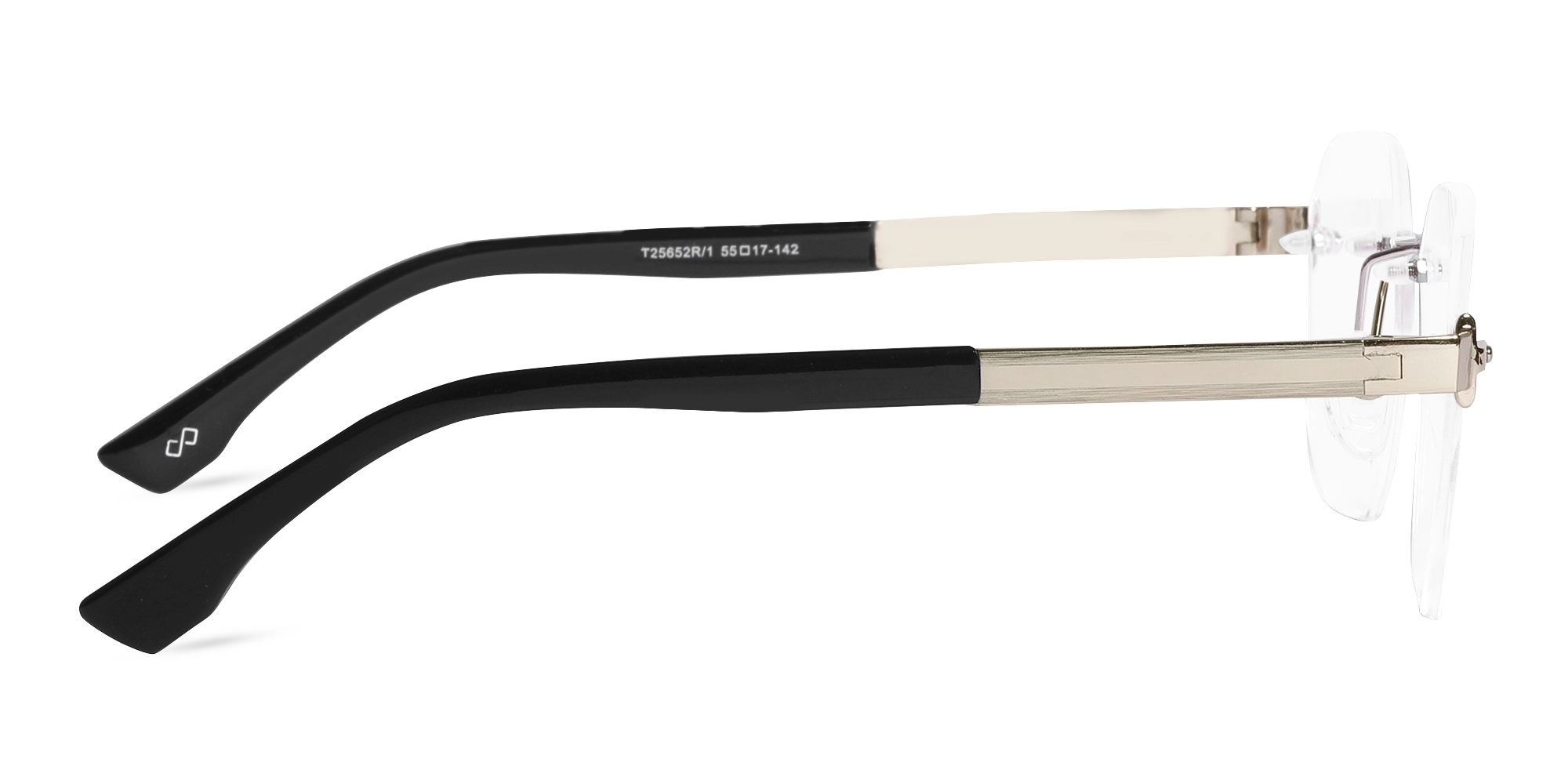 Gold Rimless Eyeglasses-4