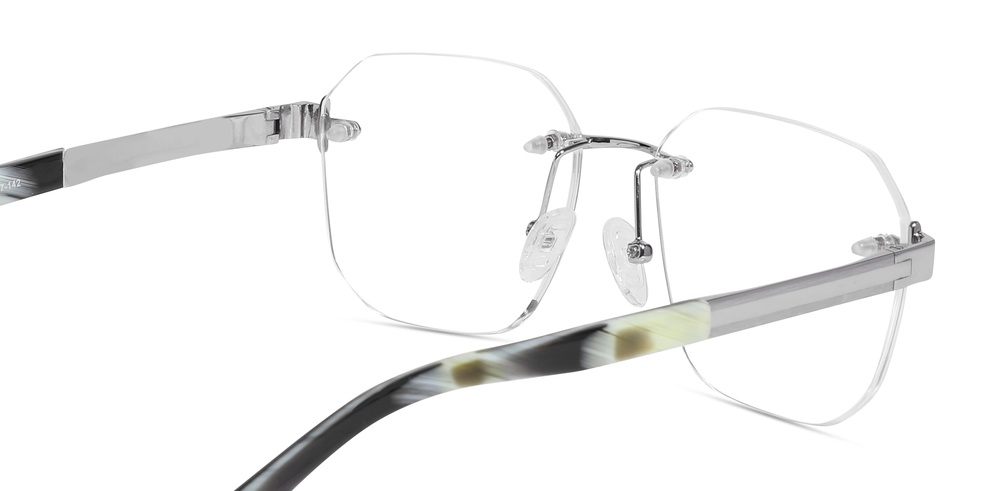 Silver Rimless Eyeglasses-5