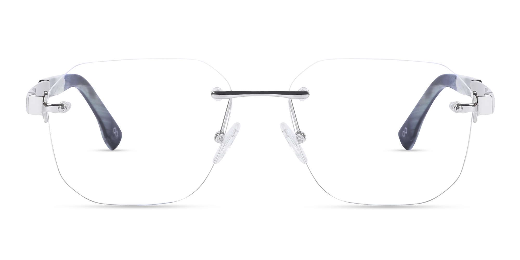 Silver Rimless Eyeglasses-1