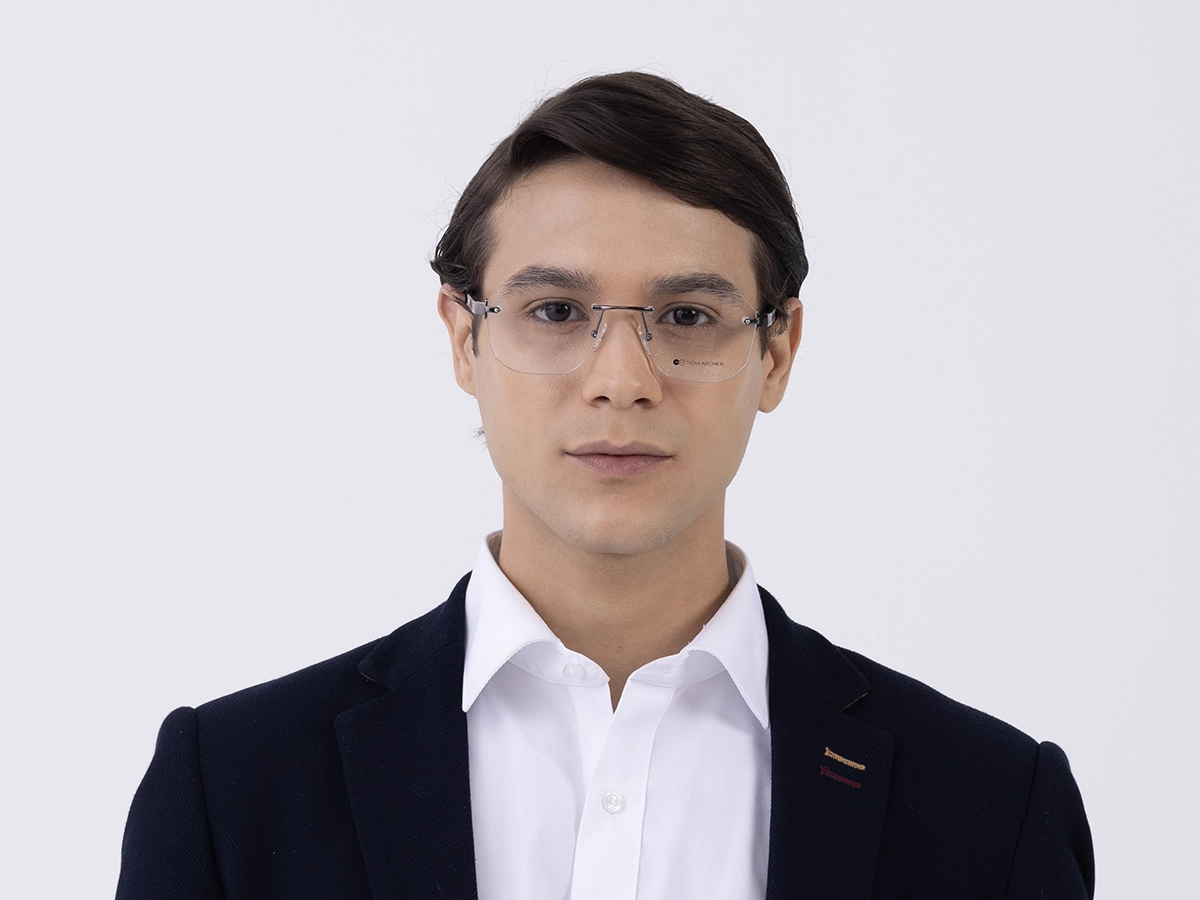 Rimless Glasses With Nose Pad 41