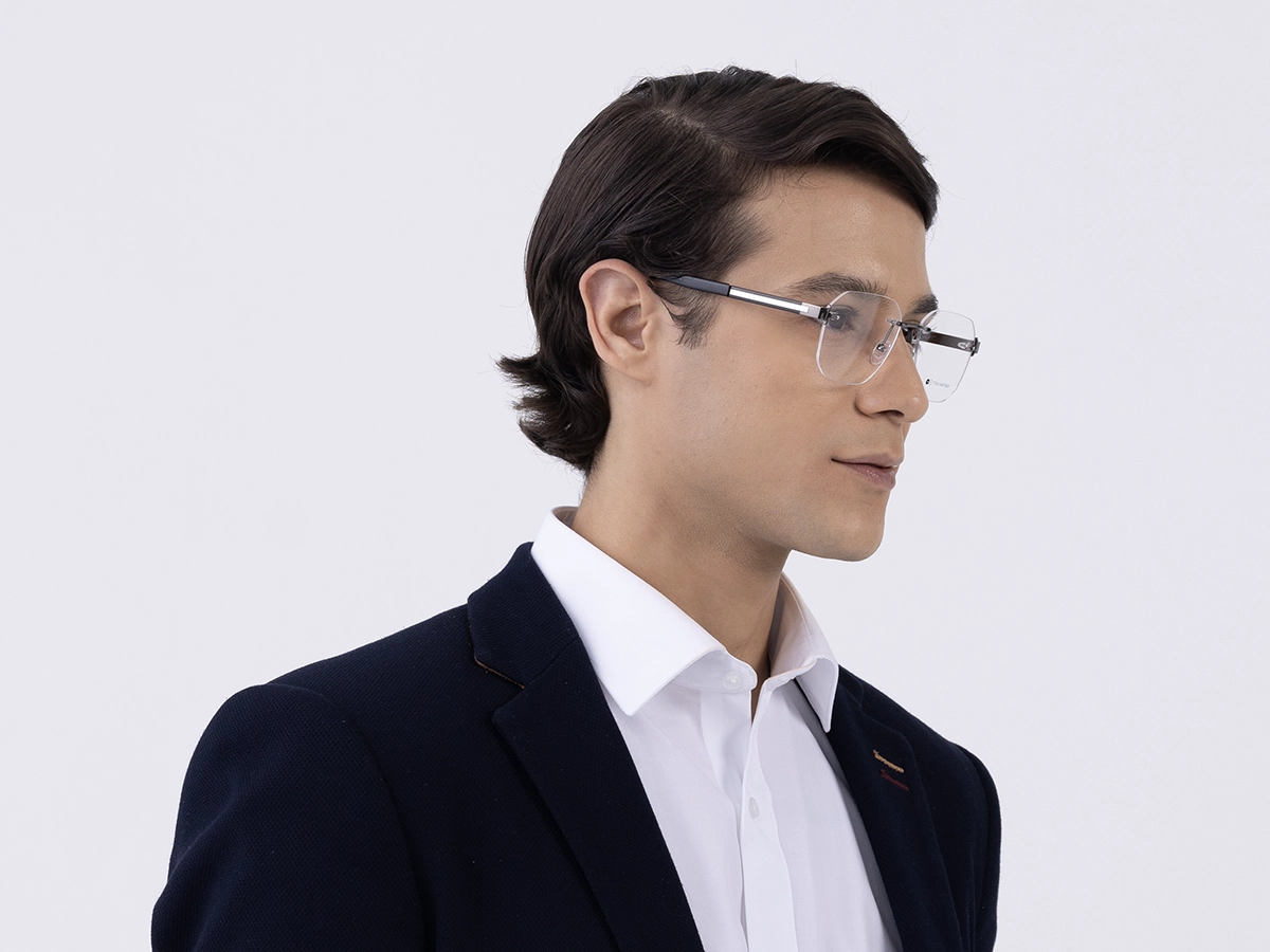 Rimless Glasses With Nose Pad 43