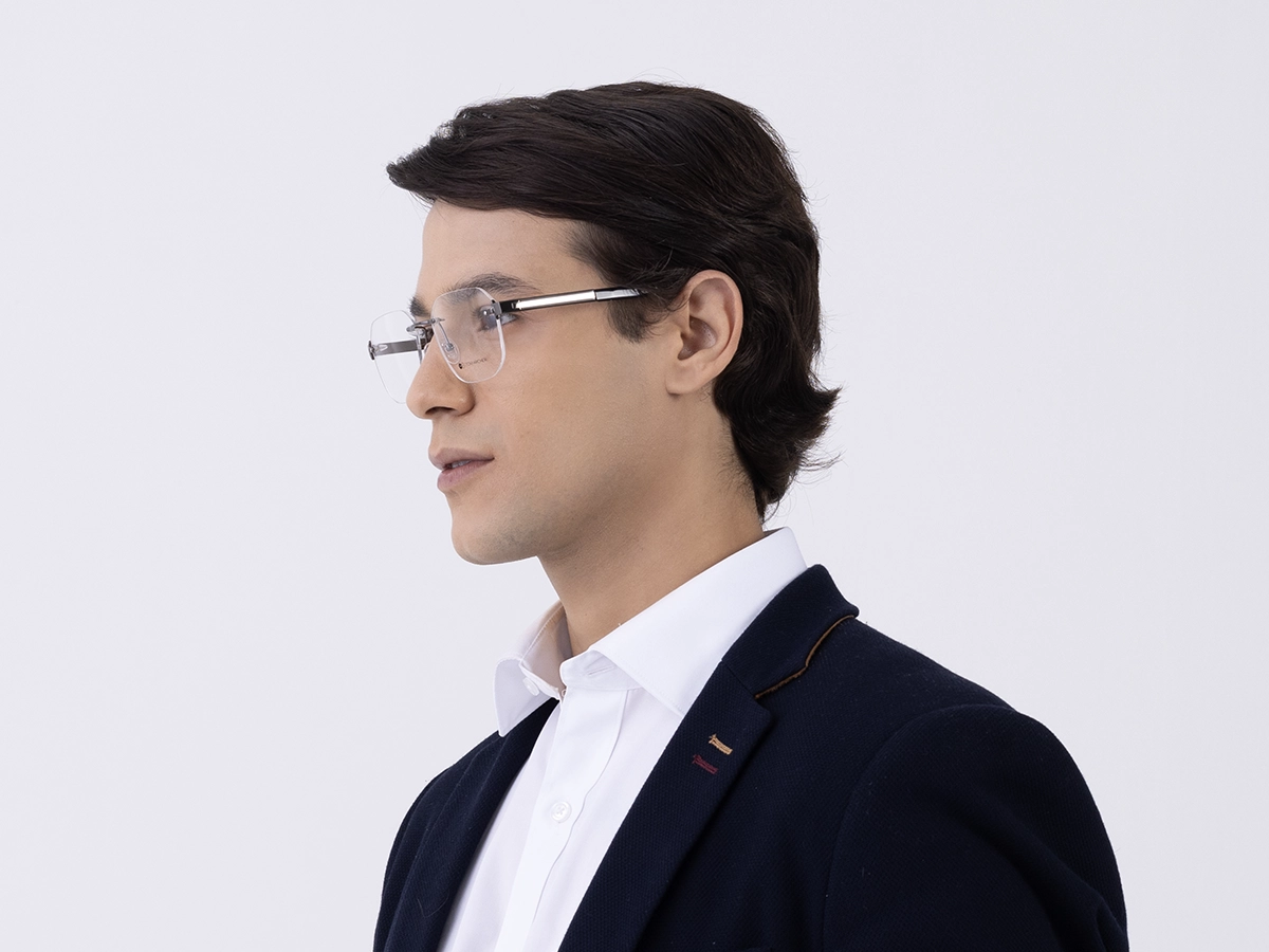 Rimless Glasses With Nose Pad 42