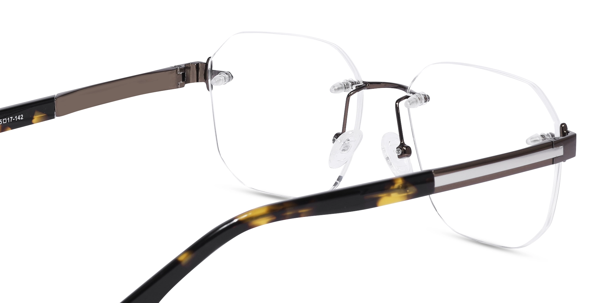Rectangle Rimless Prescription Glasses-5