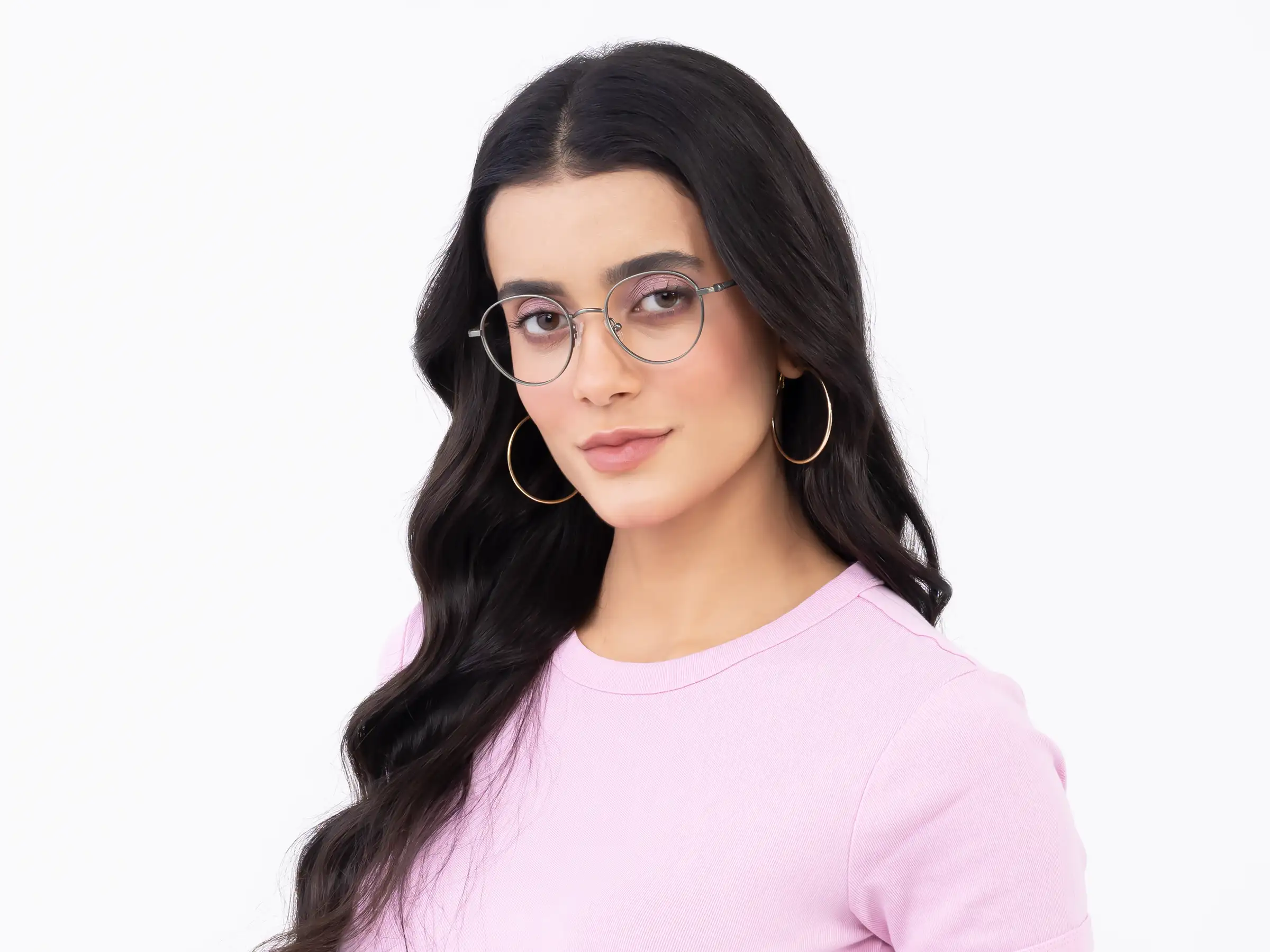 Midnight Green Round Glasses