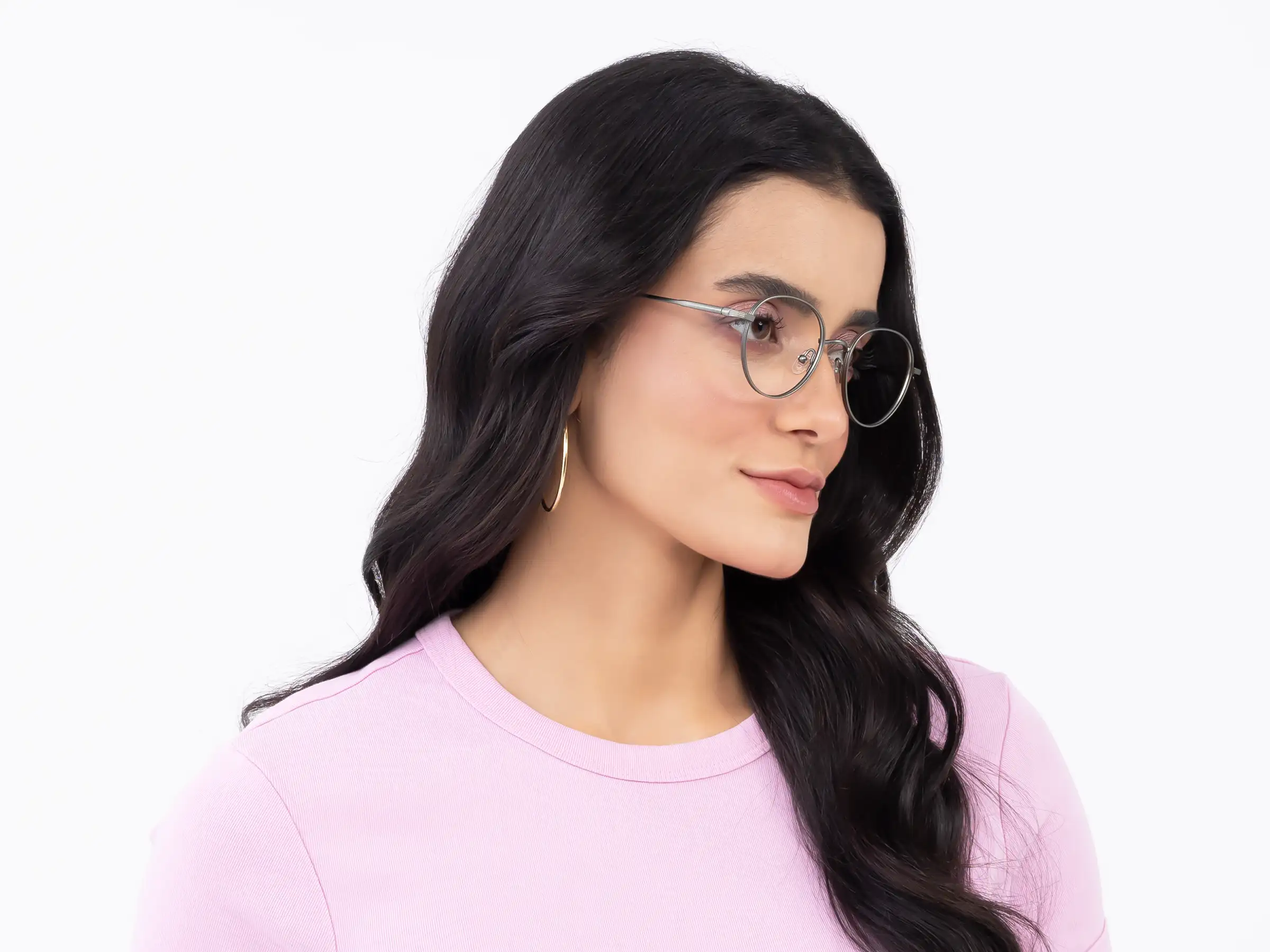 Midnight Green Round Glasses