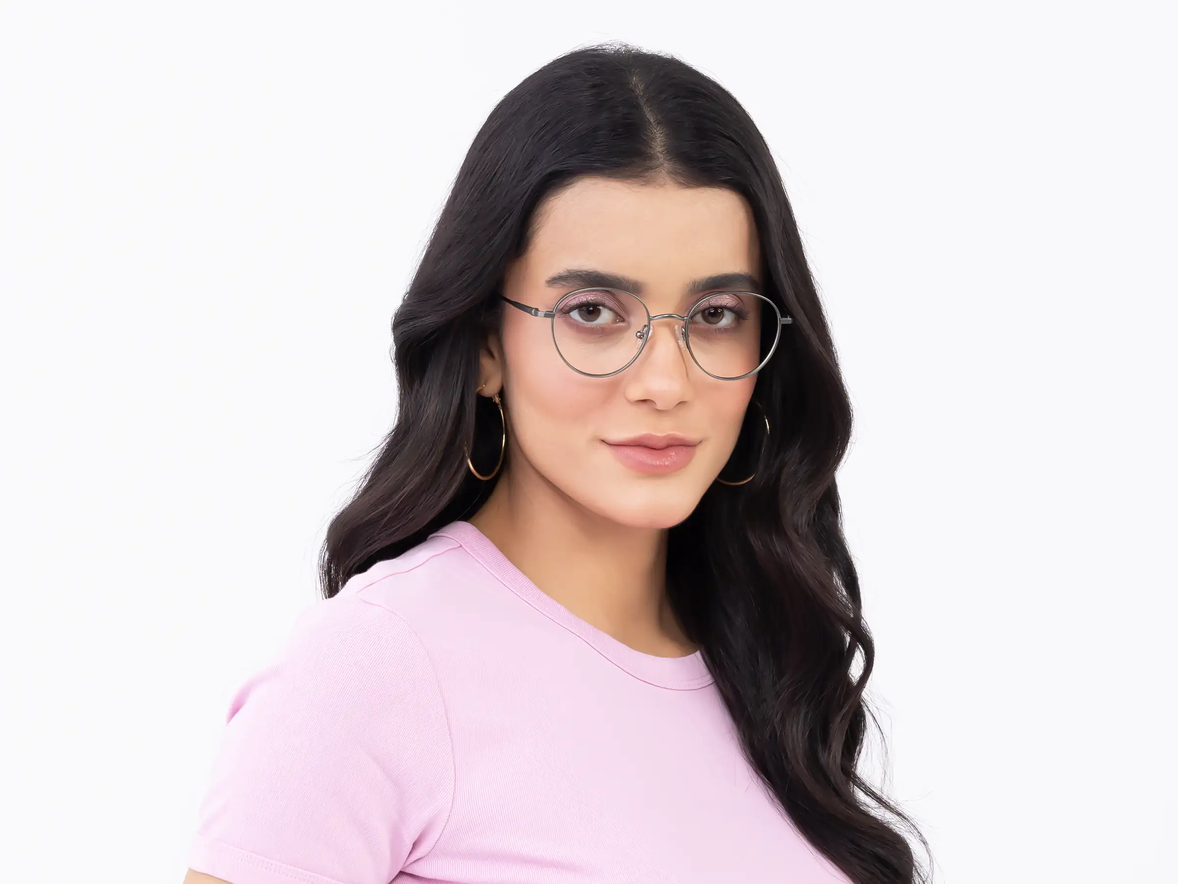 Midnight Green Round Glasses