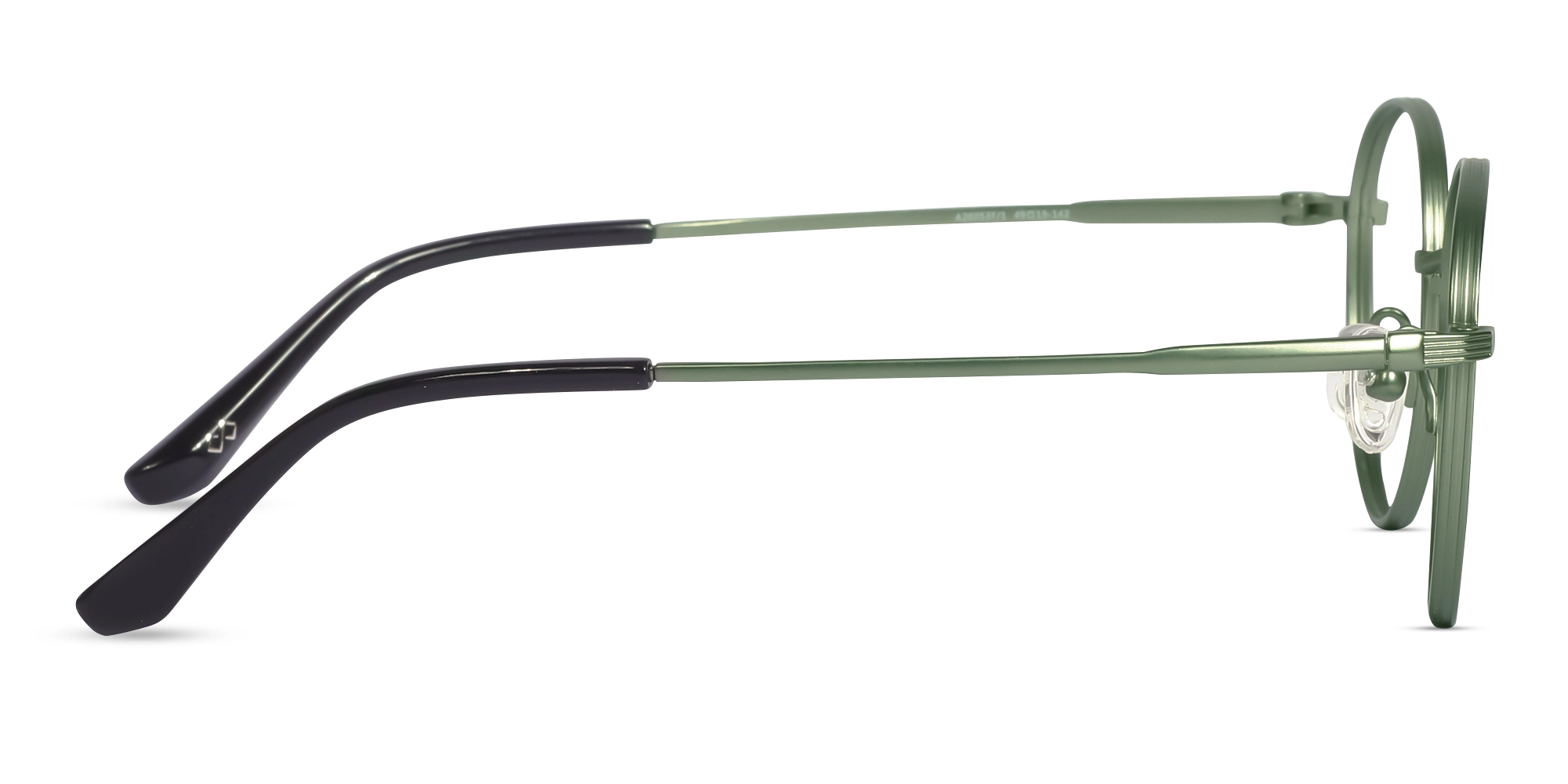 Midnight Green Round Glasses