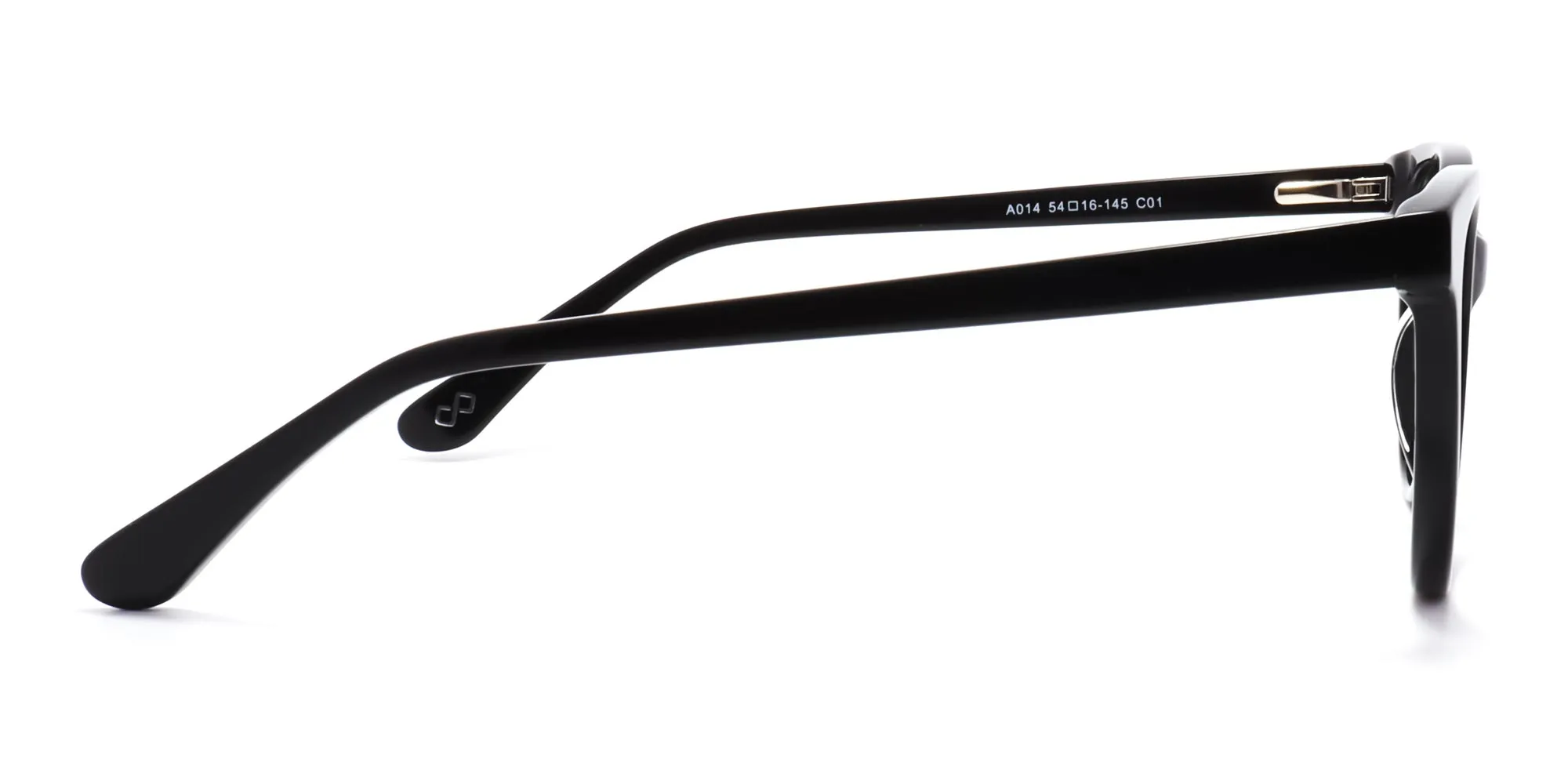 Black cat eye acetate full rim glasses-2