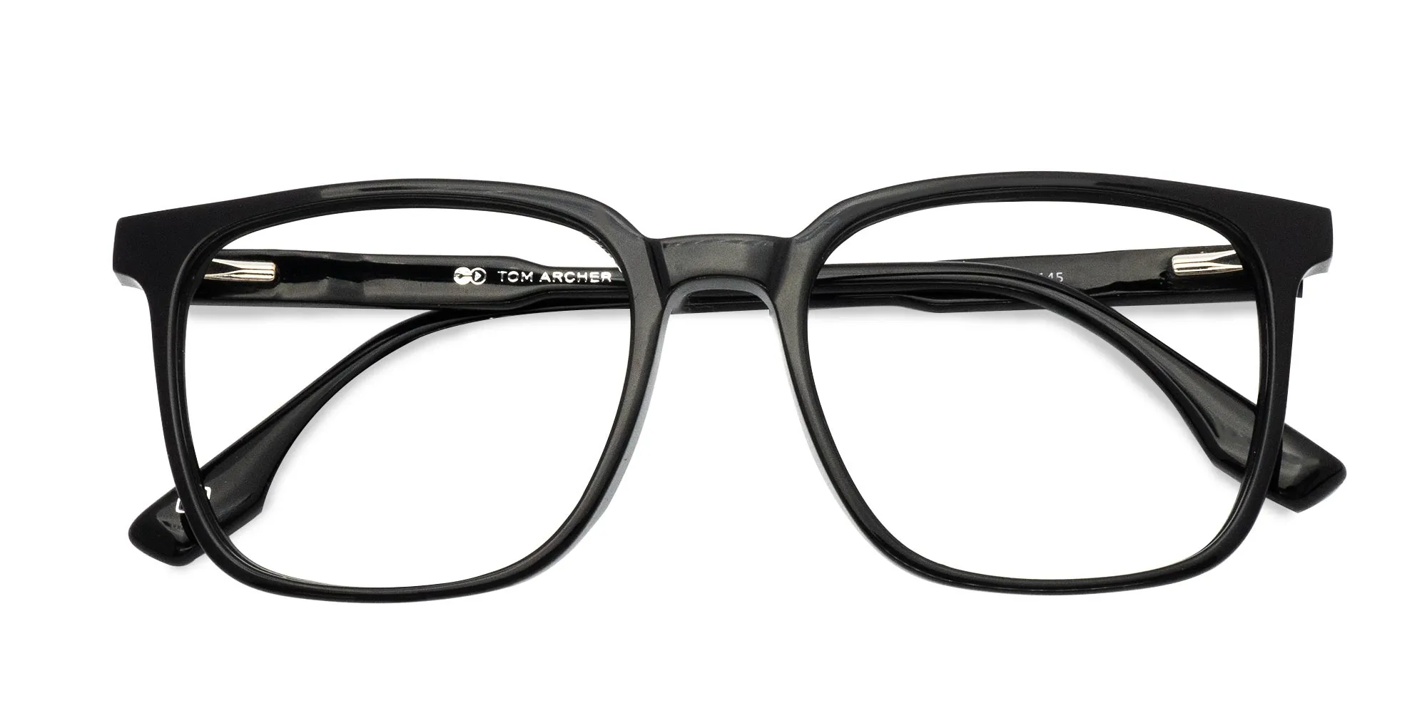 Black Square Full Rim Glasses-2