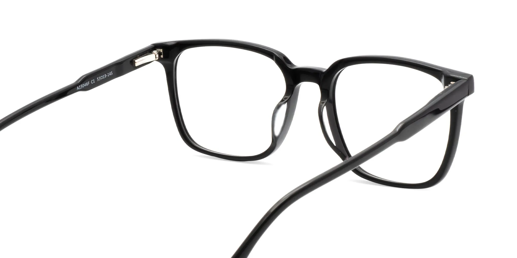 Black Square Full Rim Glasses-2
