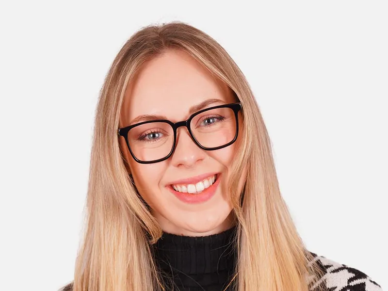 Black Square Full Rim Glasses-2