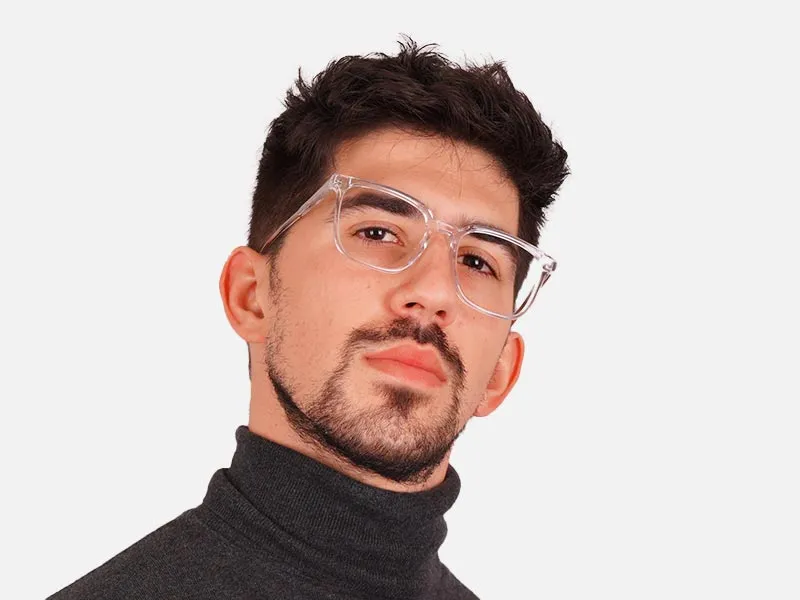 Clear Square Full Rim Glasses-2