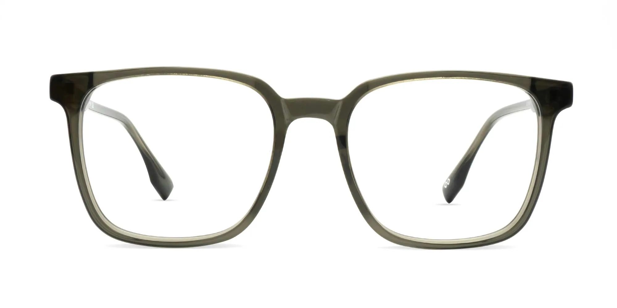 Grey Square Full Rim Glasses-2