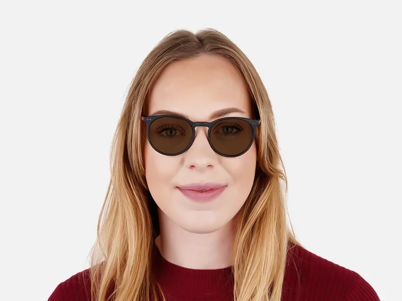 Round Black Sunglass Frames-