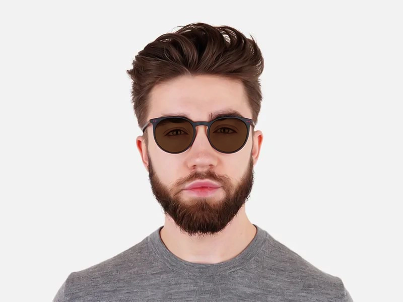 Round Black Sunglass Frames-