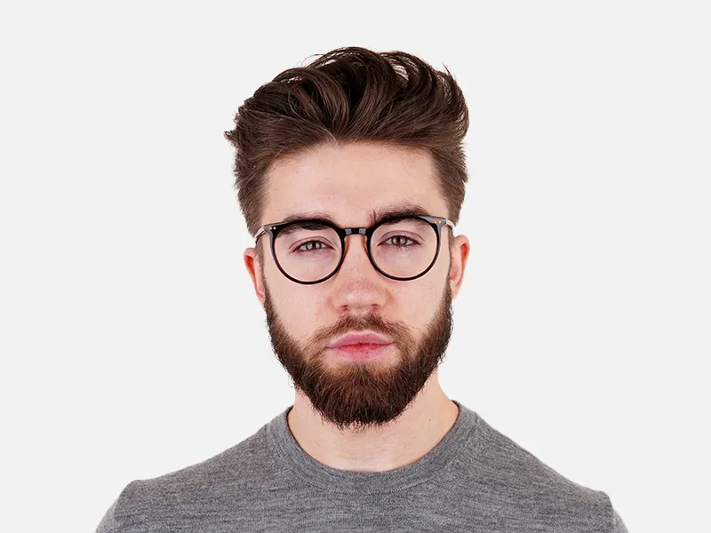 Dark Light Brown Designer Round Glasses frames-2