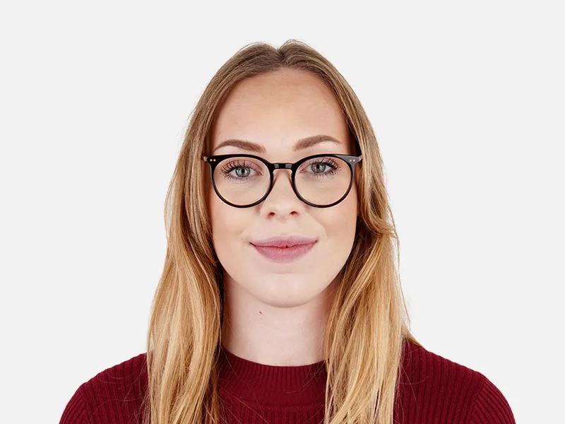 Dark Light Brown Designer Round Glasses frames-2