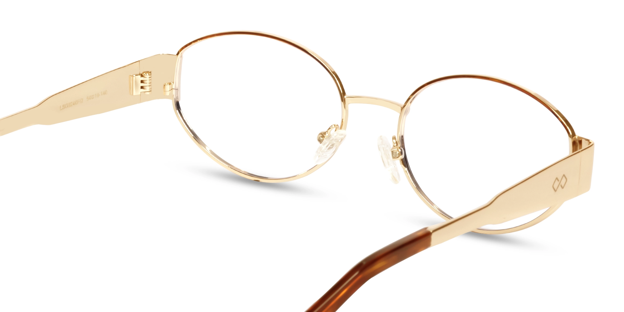 Trendy Champagne Gold Oval Sunglasses 5