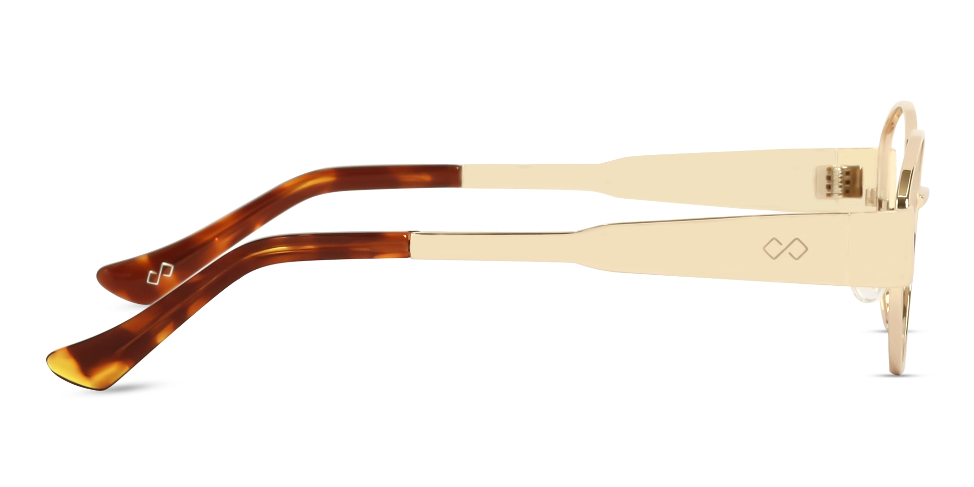 Trendy Champagne Gold Oval Sunglasses 4