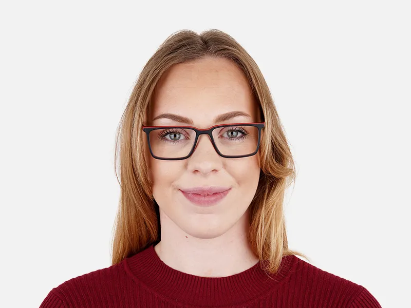 black and red rectangular glasses frames-2